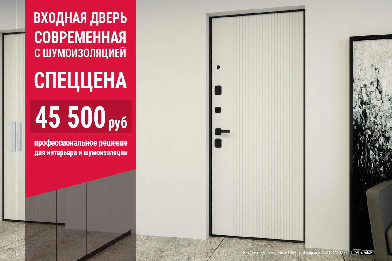Входная дверь Современная с шумоизоляцией по спеццене